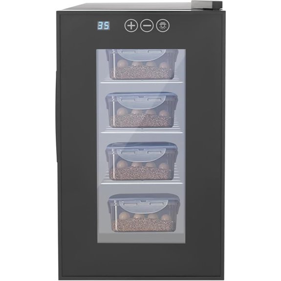 Portable Reptile Lab Incubator with Adjustable Humidity and Shelves