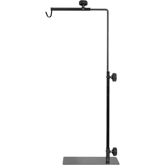 Simple Deluxe Reptile Lamp Stand Adjustable 16–32 Black