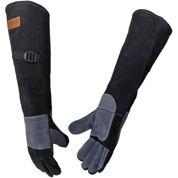 Leather Welding Gloves for Animal Handling (8)