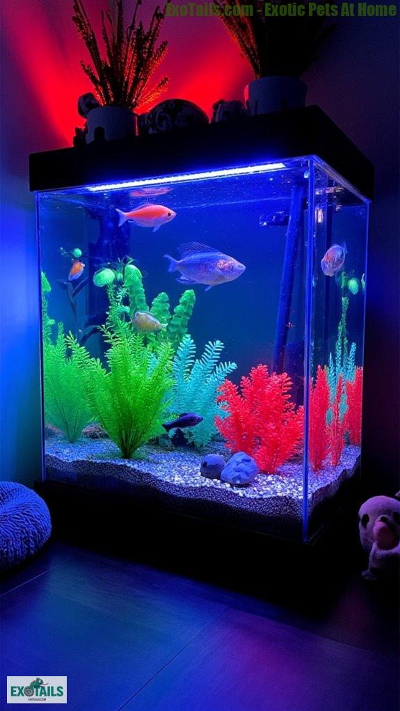 aquarium lighting mood enhancement
