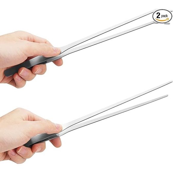 2PCS Aquarium Tweezers for Terrarium and Feeding