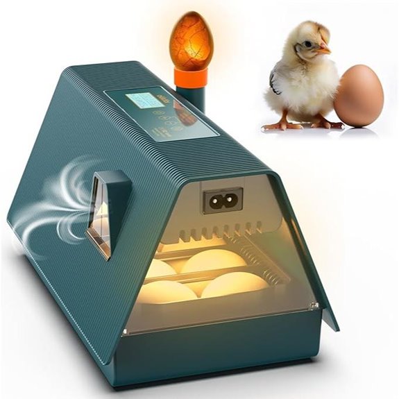 Okkobi M10 Incubator: 10 Eggs Auto Turn Humidity