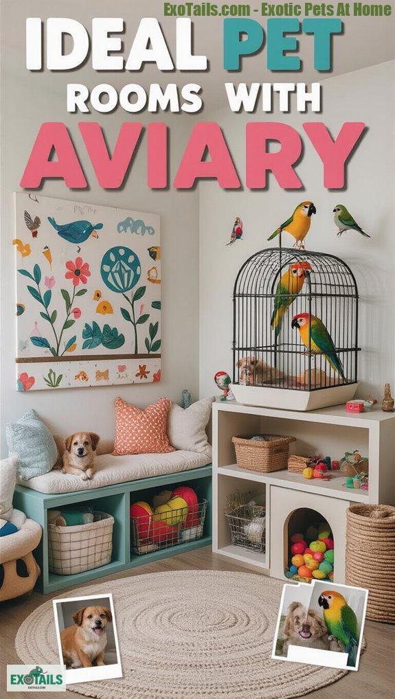 aviary inspired pet room design