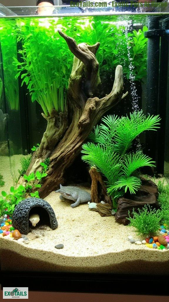 axolotl habitat creation tips