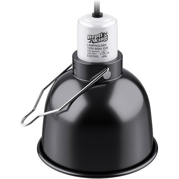 Reptile Dome Light Fixture for Basking Heat Lamp
