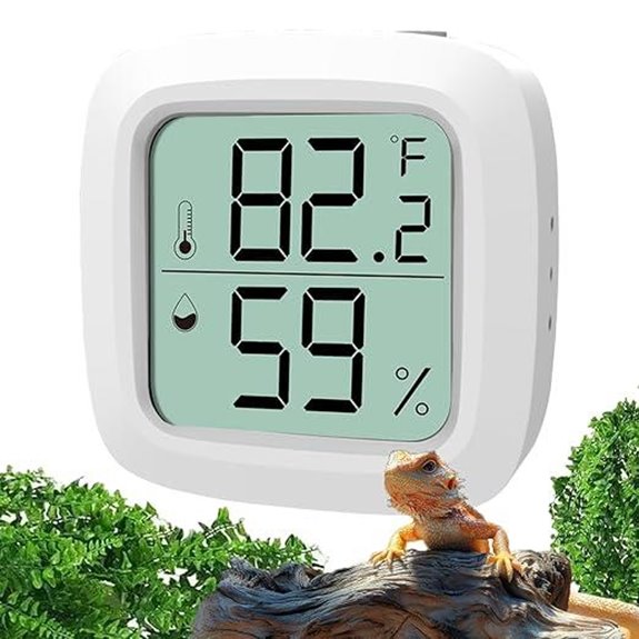 Reptile Thermometer & Hygrometer for Bearded Dragons