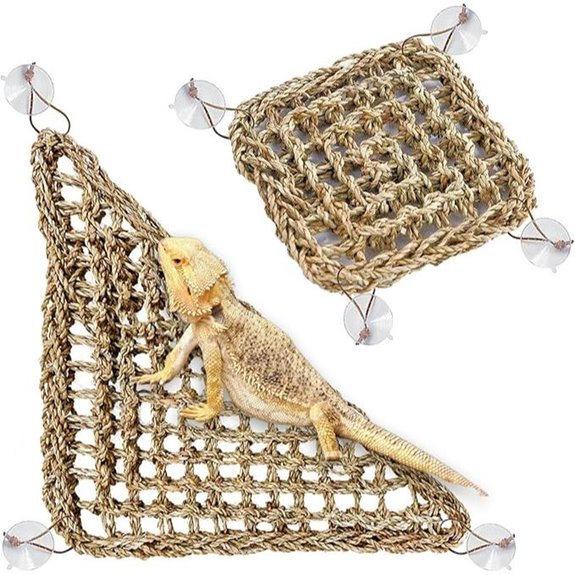 PIVBY Bearded Dragon Hammock 2-Pack Reptile Habitat Accessories