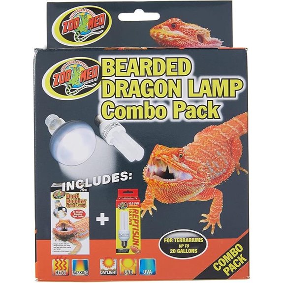 Zoo Med Bearded Dragon Lamp Combo Pack Pack of 2 Bulbs