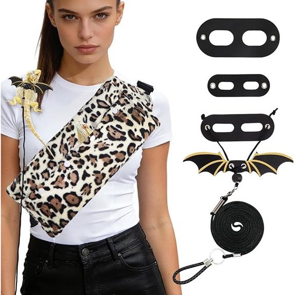 Bearded Dragon Leash & Carrier Sling Set