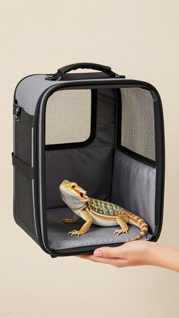 bearded dragon travel carrier considerations