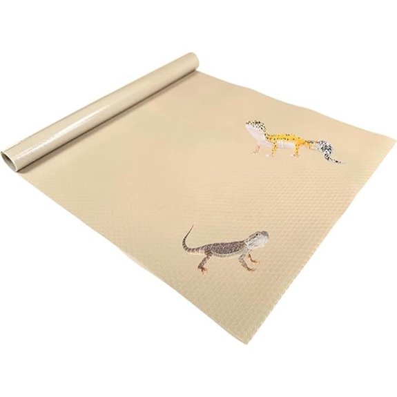 Tank Liner Substrate Mat for Reptiles (Beige)