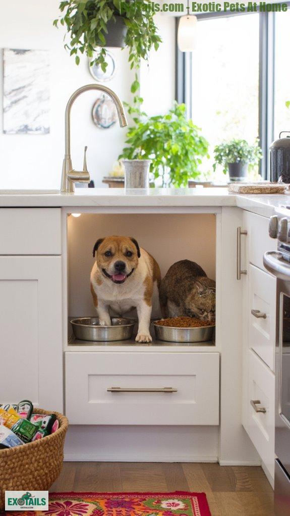 built in bowls enhance safety