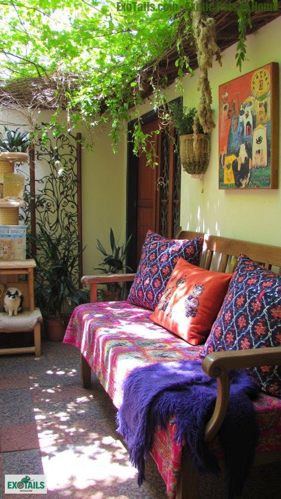 chic catio furnishings and decor