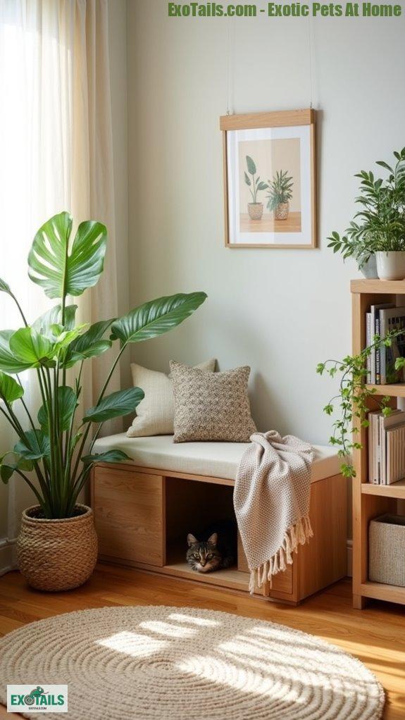 chic hidden litter box