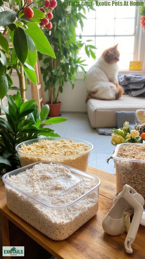 clean substrates for pets