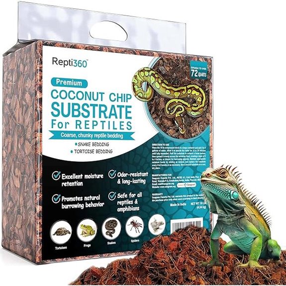coconut chip substrate for reptiles