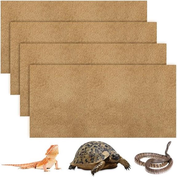 Haull Reptile Carpet Substrate Liner 47x24 Coffee