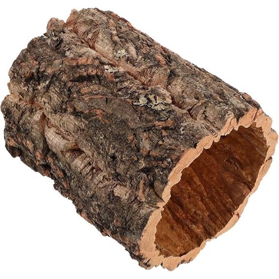 DECHOUS Cork Bark Reptile Hideout Terrarium Decor