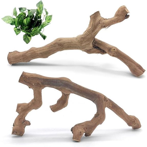 Snake Climbing Branch - Cork Log Tank Decor (2 Pack)