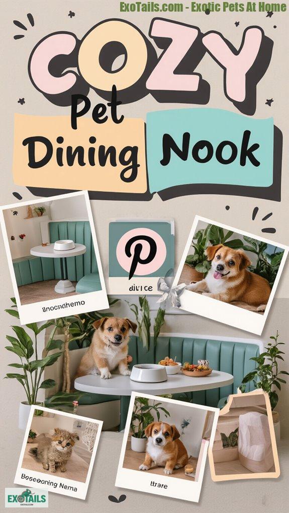 cozy pet dining nook