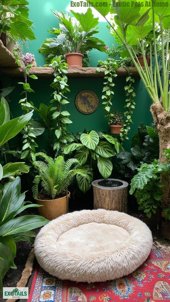 create a tropical paradise