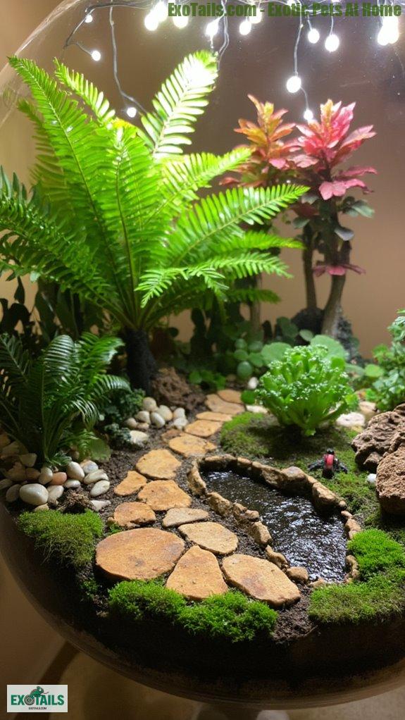 create a tropical terrarium