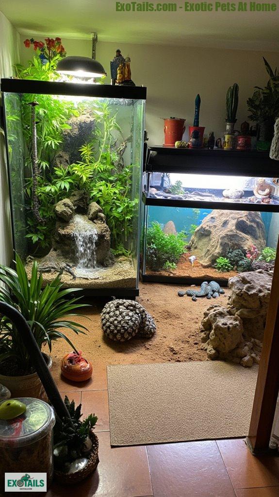 creating ideal reptile terrariums