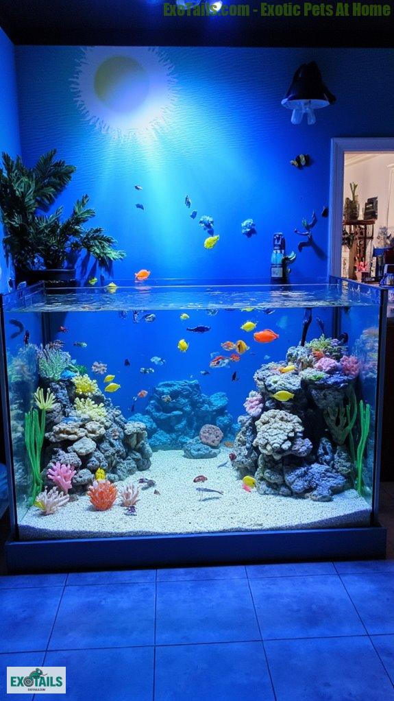 custom aquarium background enhancements