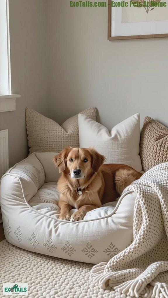 custom pet bed painting