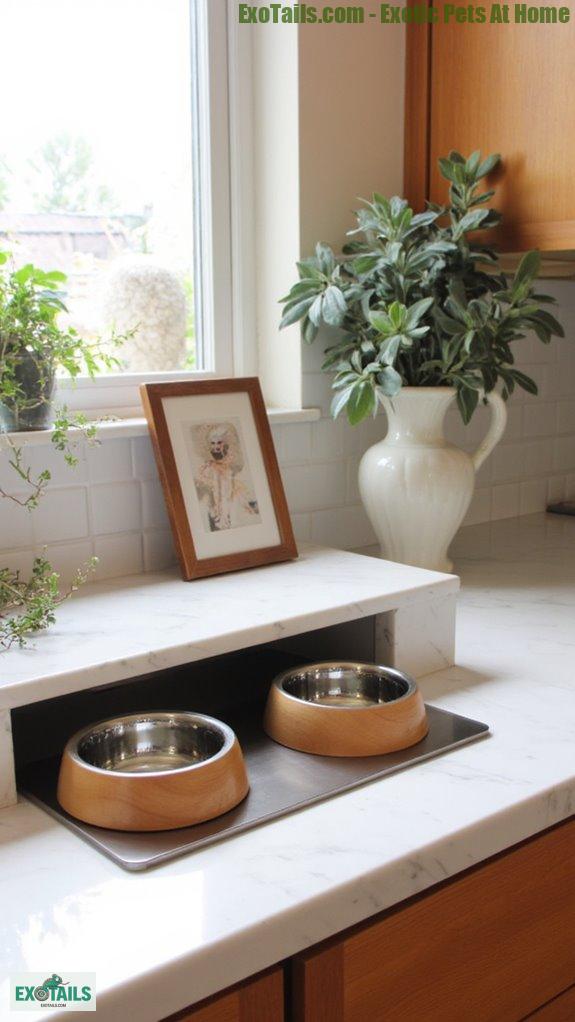 custom stylish pet feeding stations