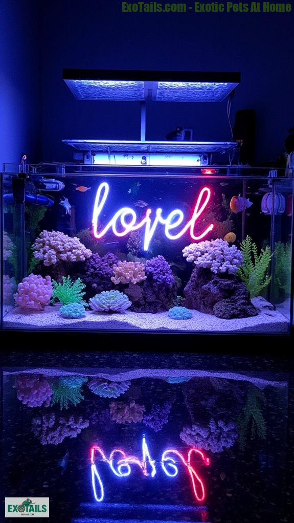 customized aquatic tank signage