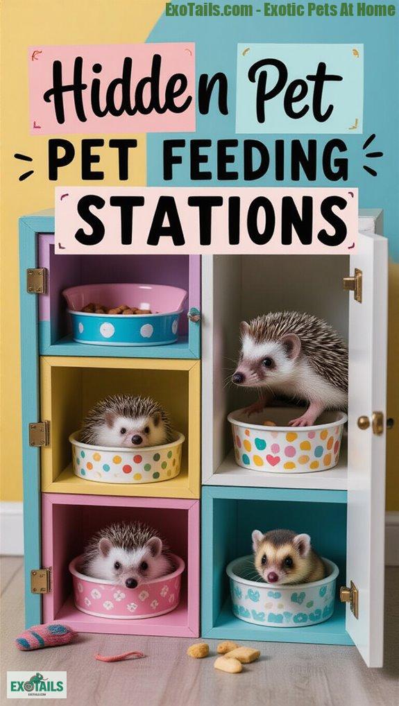 diy pet feeding cabinets