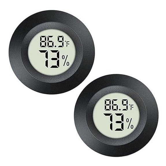 2-Pack Digital Hygrometer Thermometer Humidity Monitor (Indoor/Outdoor)