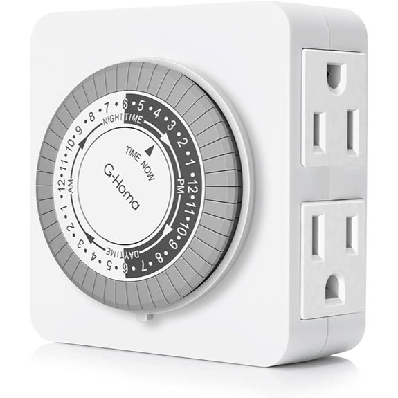 G-Homa 24-Hour Timer Outlet with 2 Outlets