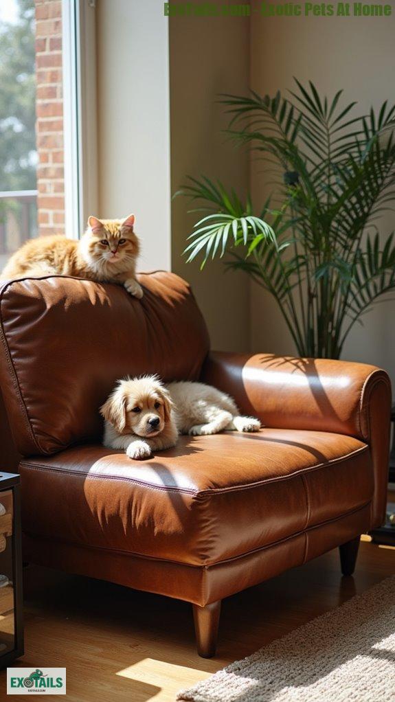 elegant durable leather upholstery