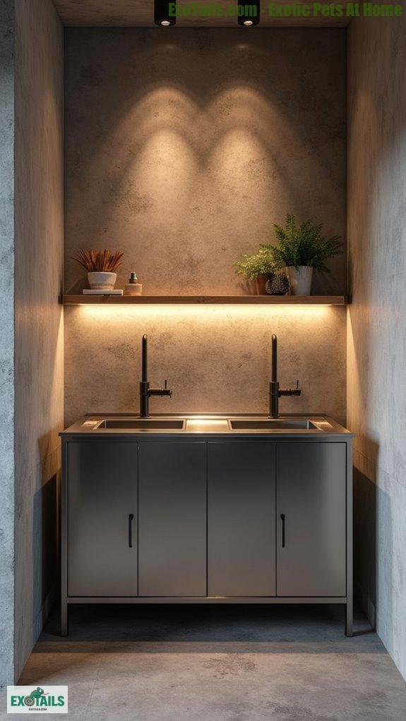 elegant industrial pet washing