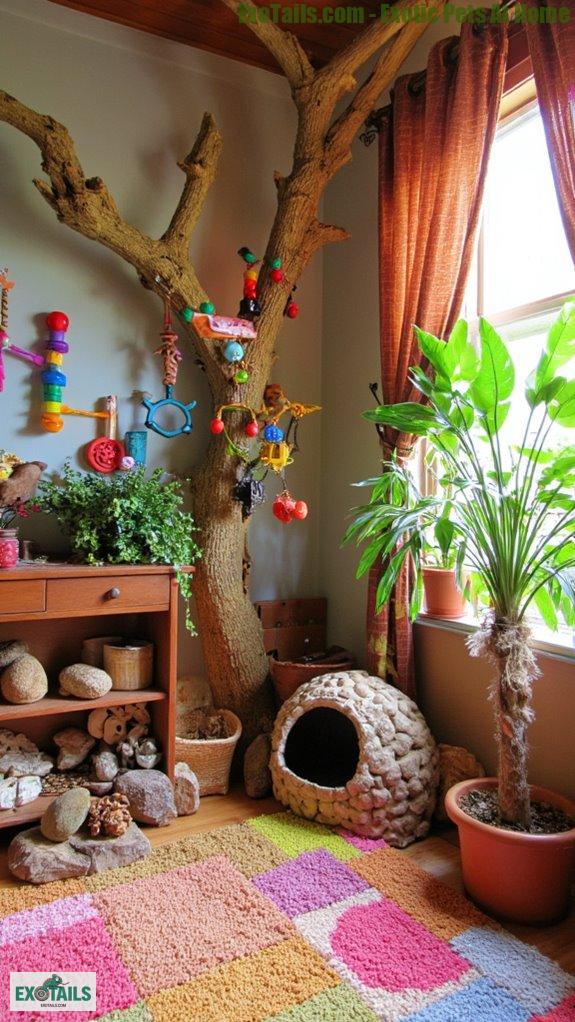 enriching habitat for pets