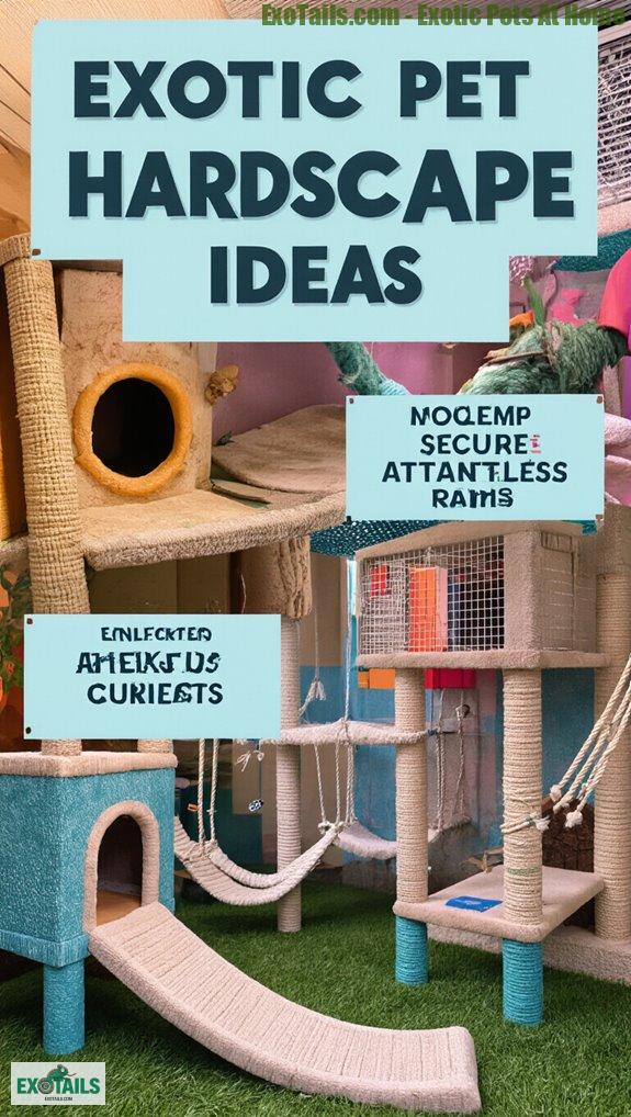 exotic pet enclosure hardscape ideas