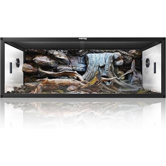 85 Gallon Reptile Tank with Front Opening Enclosure