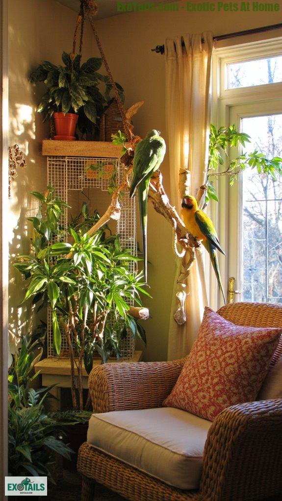 full spectrum lighting benefits birds