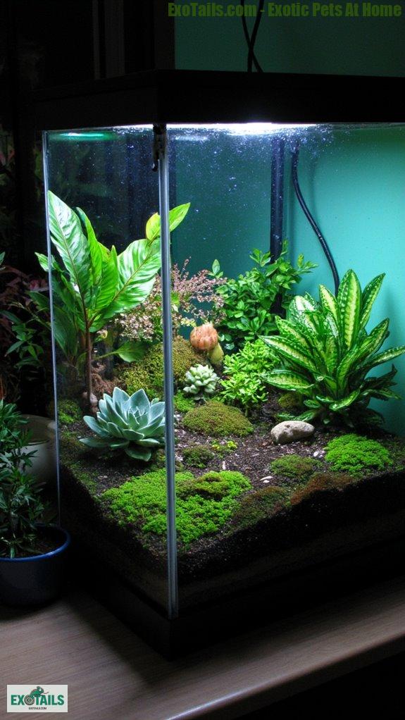 functional aesthetic terrarium lighting