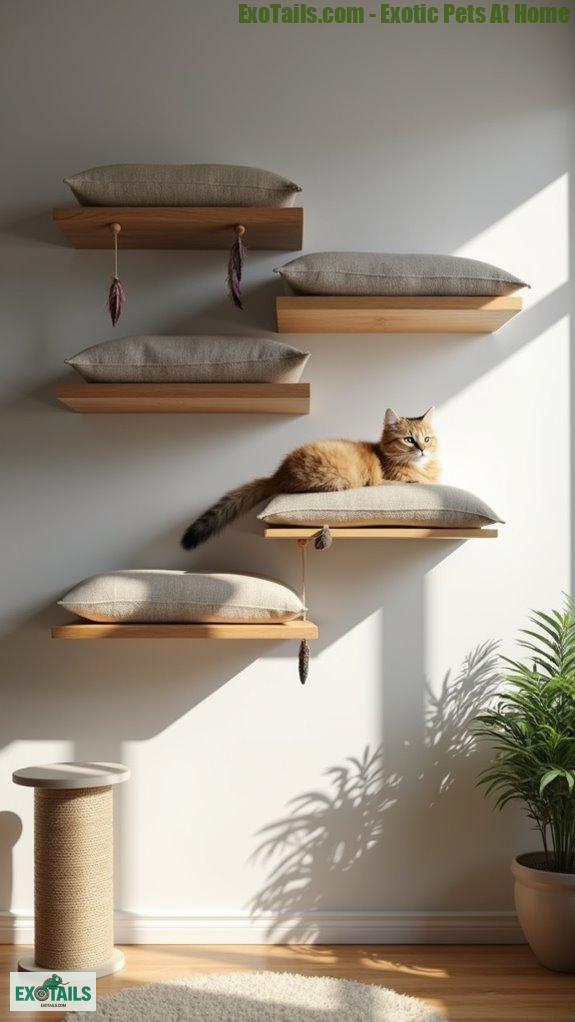 functional cat wall design