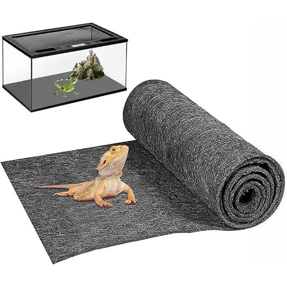 47 x 24 Reptile Carpet Terrarium Substrate Mat (Grey)