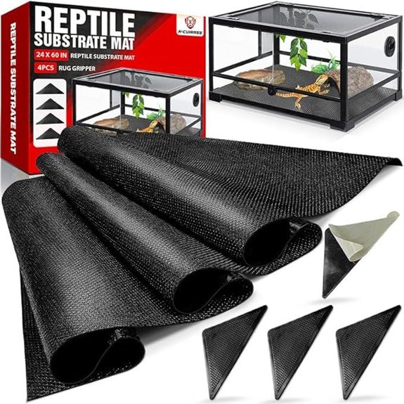 Premium 24x60 Reptile Substrate Mat with Grippers