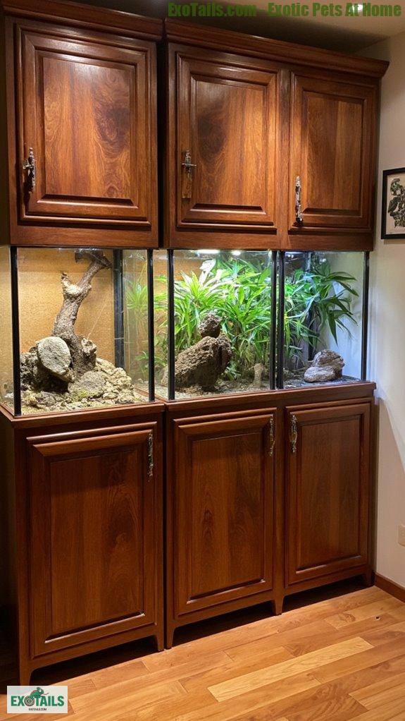 handmade wooden reptile enclosures