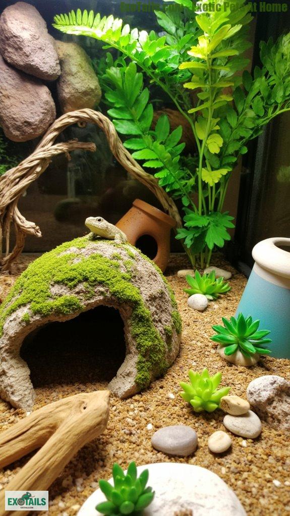 hiding spots and enrichment