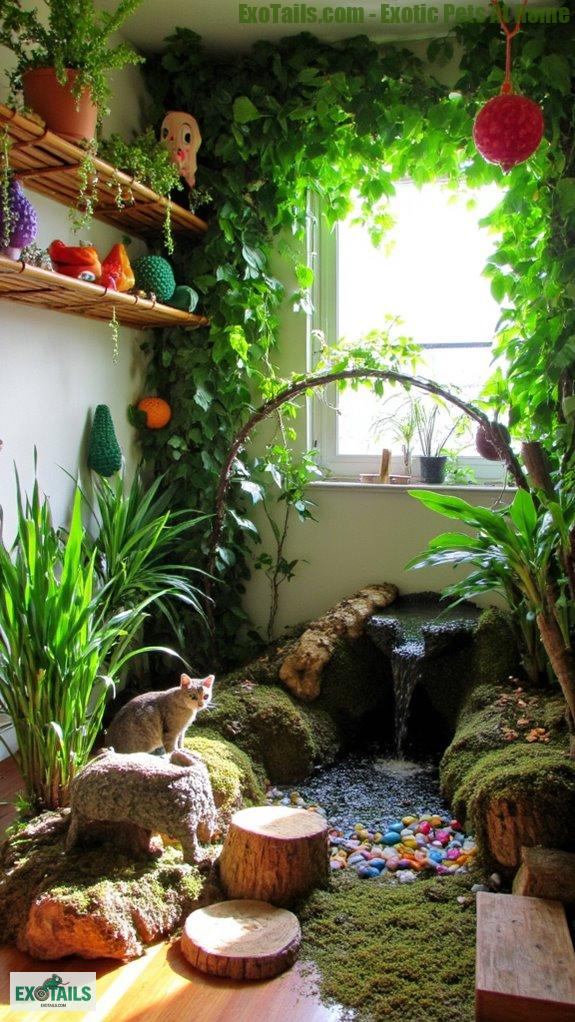 jungle inspired pet enclosures