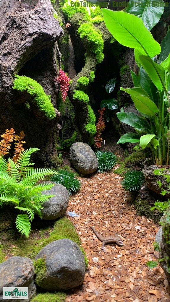 jungle inspired terrarium materials