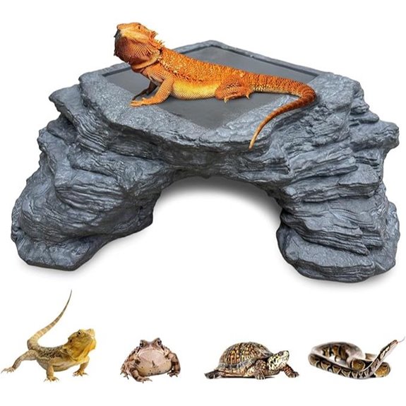 X-Large Bearded Dragon Basking Platform Hide Cave