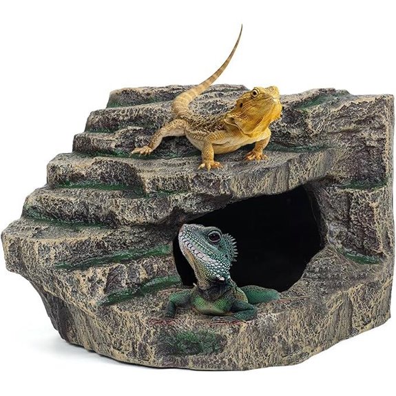 Beared Dragon Tank Accessories – Large Reptile Hide Platform
